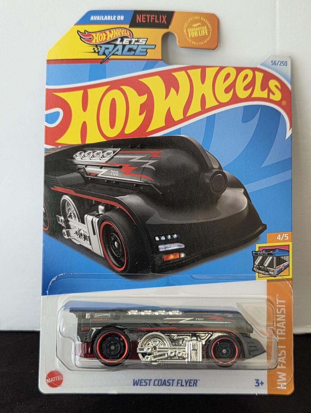 Hot Wheels Netflix Let’s Race West Coast Flyer HW Fast Transit Diecast NIP